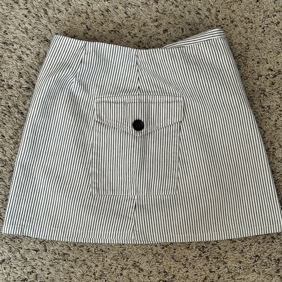 Nordstrom BP Striped Mini Skirt with Front Slit Woman's Small - Picture 3 of 13